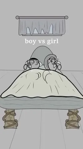Boy vs Girl Under the Blanket