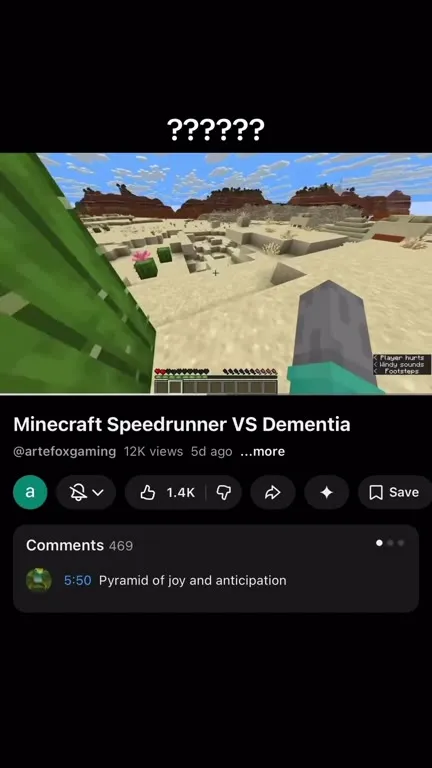Minecraft Speedrunner vs Dementia