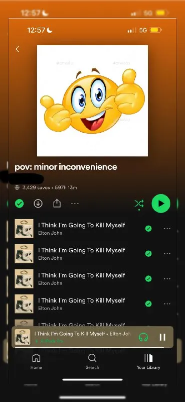 Minor Inconvenience Spotify Spiral