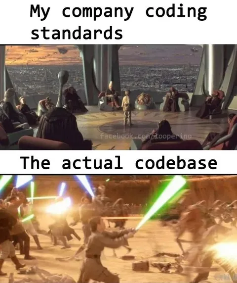 Company Coding Standards vs Reality