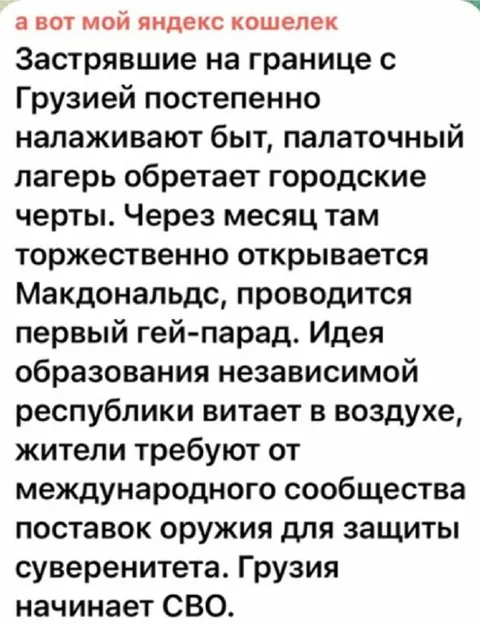 Лагерь на границе с Грузией