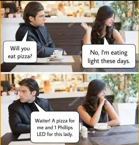 Pizza and Phillips LED