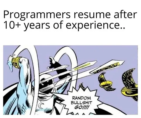 Programmers Resume After 10 Years