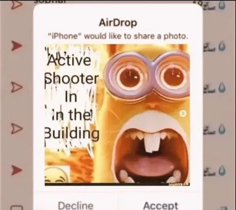 Active Shooter AirDrop Prank