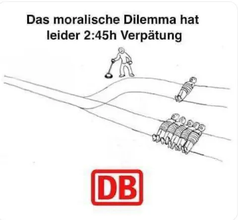 Das moralische Dilemma verspätet sich