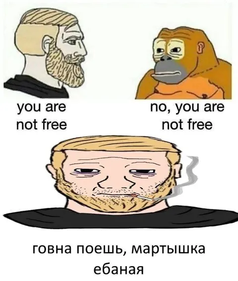 Говна поешь, мартышка ебаная