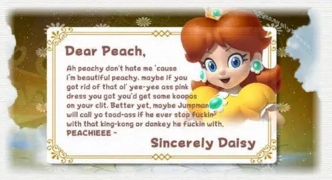 Daisy's Insulting Letter to Peach