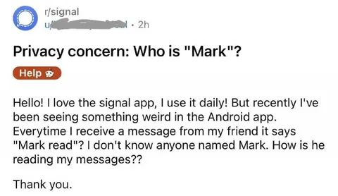 Who Is Mark Reading My Messages