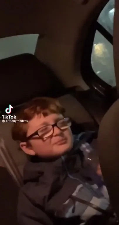 Kid Aggressively Gulps Water