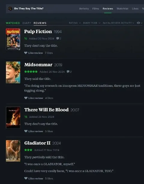 Movies That Say Their Titles
