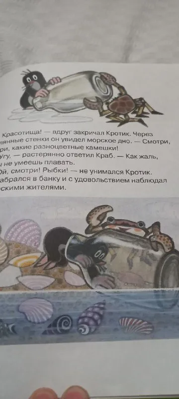 Кротик увидел морское дно
