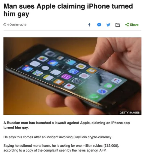 Man Sues Apple Over Gay iPhone