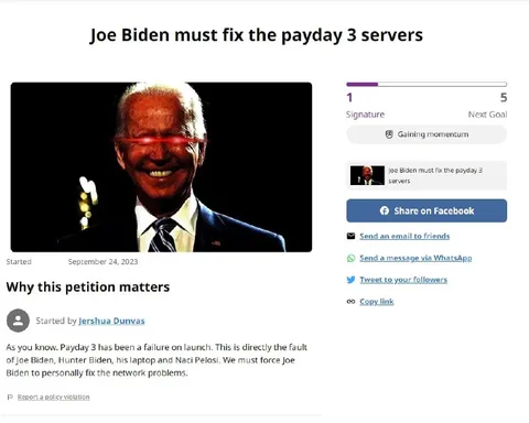 Joe Biden Fixes Payday 3
