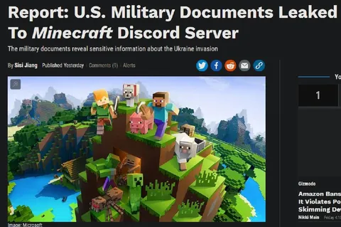 Military Documents Leaked to Minecraft