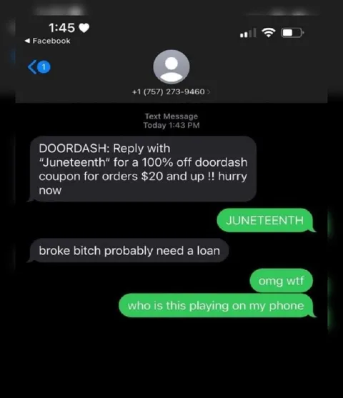 DoorDash Juneteenth Coupon Fail