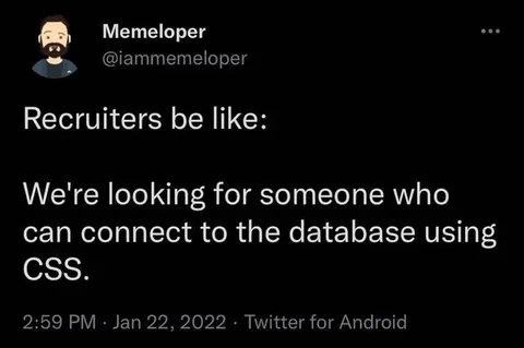 Recruiters Want CSS Database Access