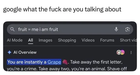 Google AI Grape Wordplay