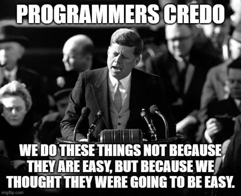 Programmers Creed Easy Things