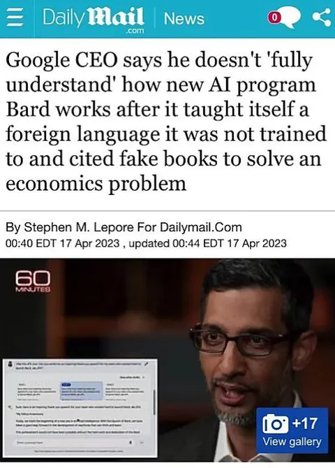 Google CEO Doesn't Understand Bard