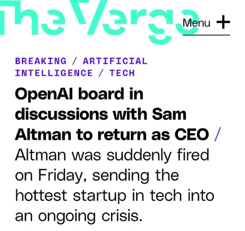 Sam Altman Fired and Returning