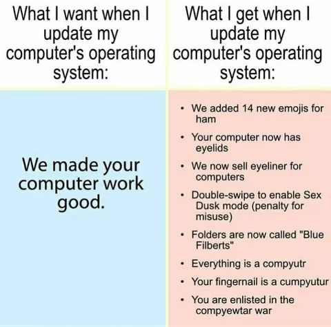 Operating System Update Gone Wrong