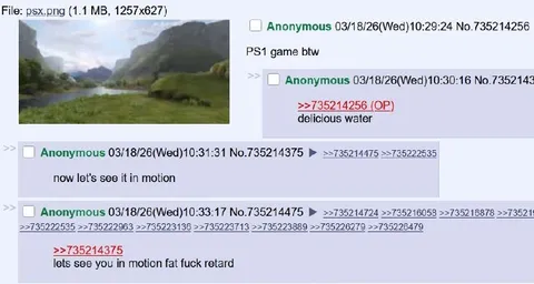 PS1 Game Water Joke