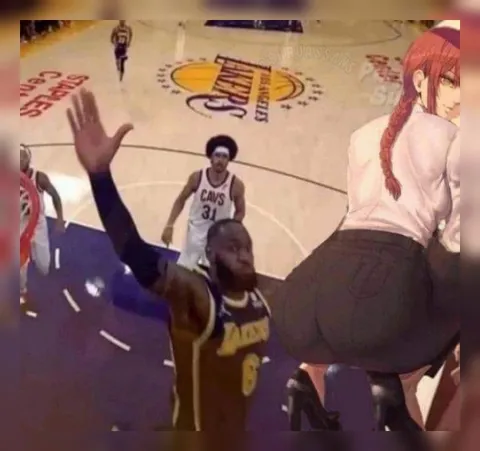 LeBron Checks Out Makima