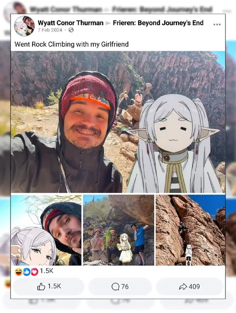 Rock Climbing with Frieren