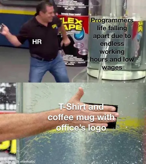 HR Throws Programmer Out