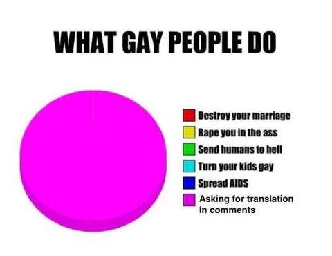 What Gay People Do Pie Chart