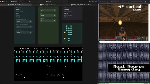 Real Neuron DOOM Gameplay