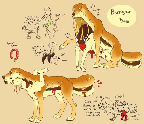 Burger Dog Alternative Forms
