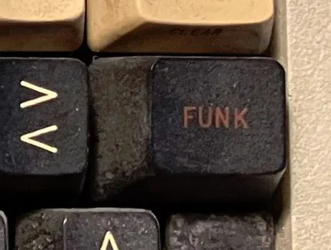 FUNK Key on Vintage Keyboard