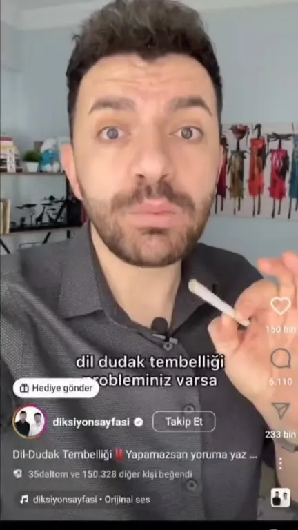 Dil tembelliği egzersizi