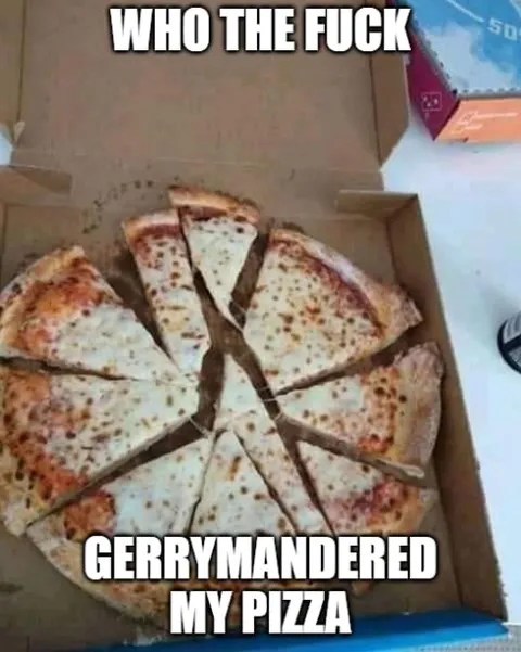 Gerrymandered Pizza Slices