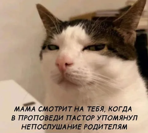 Мама смотрит после непослушания