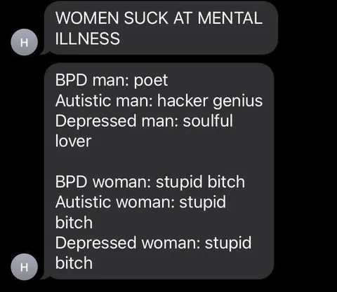 Women Suck at Mental Illness