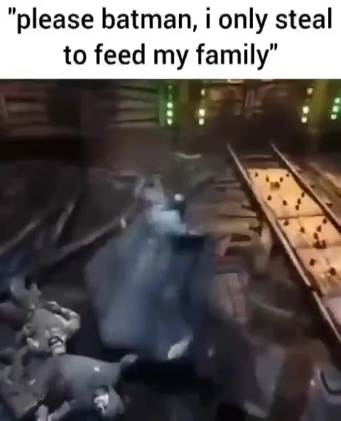 Batman Beats a Poor Thief