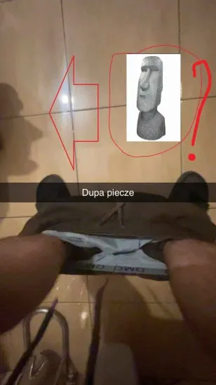 Dupa piecze i kamienna mina
