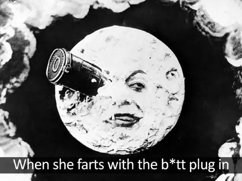 Moon Face With Butt Plug