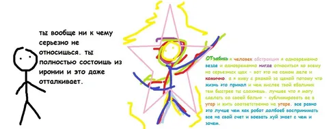 Человек-абстракция на угаре