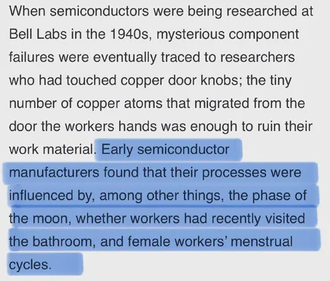 Semiconductor Manufacturing Rituals