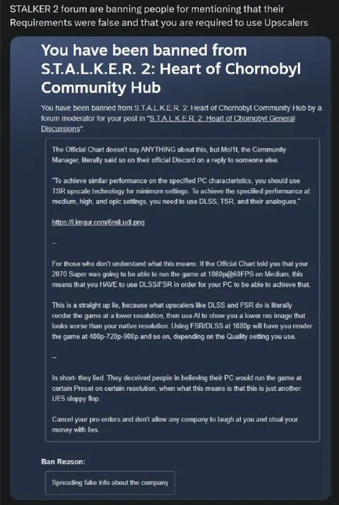STALKER 2 Community Hub Ban