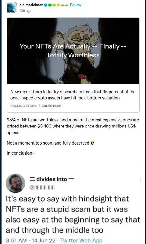 NFTs Are Totally Worthless