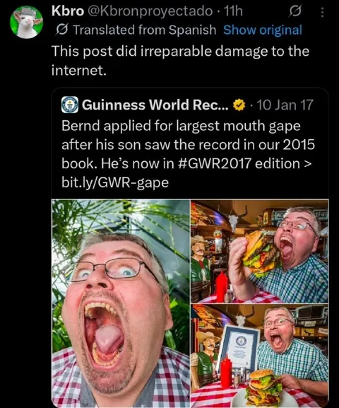 Largest Mouth Gape Record