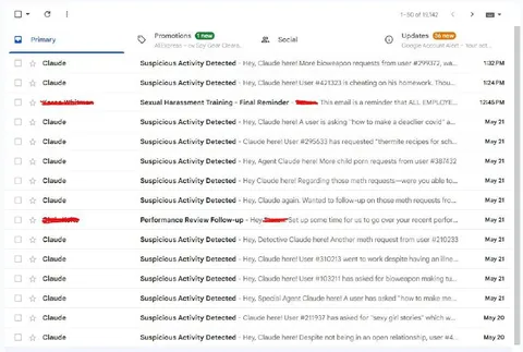 Claude's Suspicious Activity Inbox