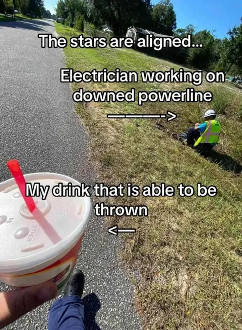 Drink Delivery to the Electrician