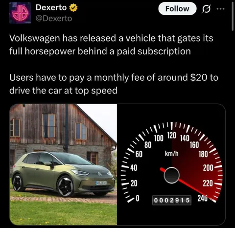 Volkswagen Horsepower Subscription
