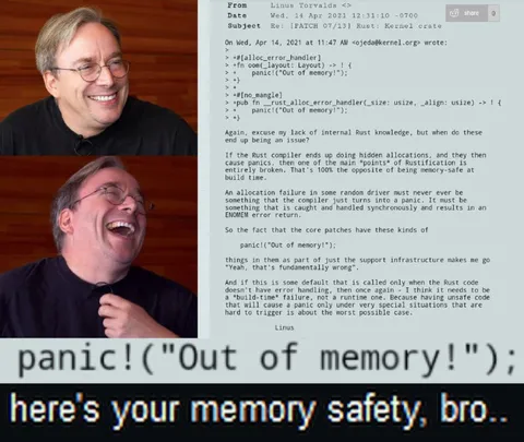 Linus Torvalds Memory Safety