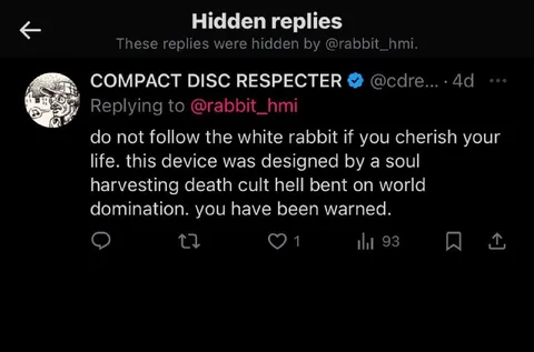 Do Not Follow the White Rabbit